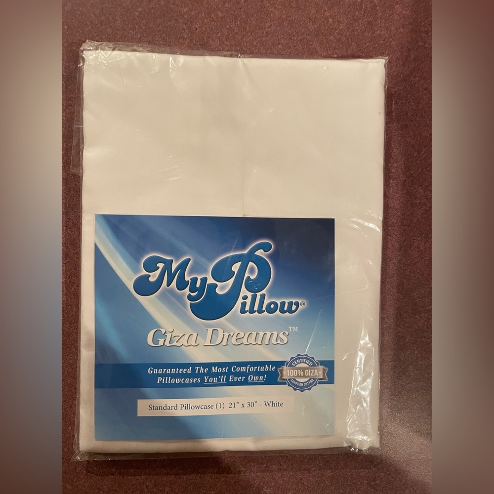 My Pillow Giza Dreams 100% Egyptian Cotton Pillowcase. 400 thread. Standard. One